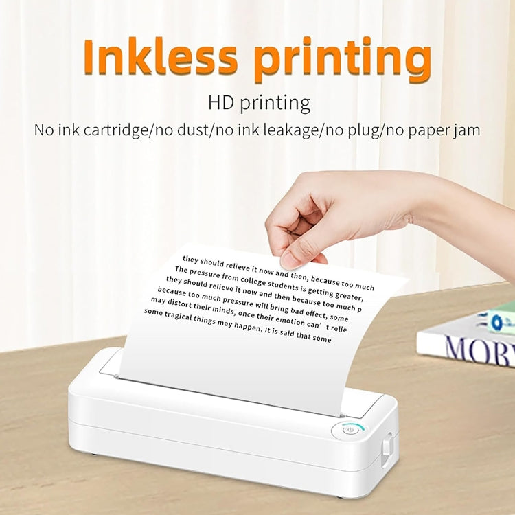 Bluetooth Connection Inkless A4 Printer Portable Mini Student Office Home Photo Printer, Model: X8 - Photo Printers by Huawei | Online Shopping UK | buy2fix