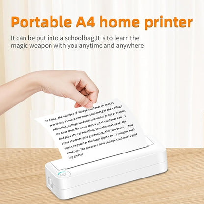 Bluetooth Connection Inkless A4 Printer Portable Mini Student Office Home Photo Printer, Model: X8 - Photo Printers by Huawei | Online Shopping UK | buy2fix