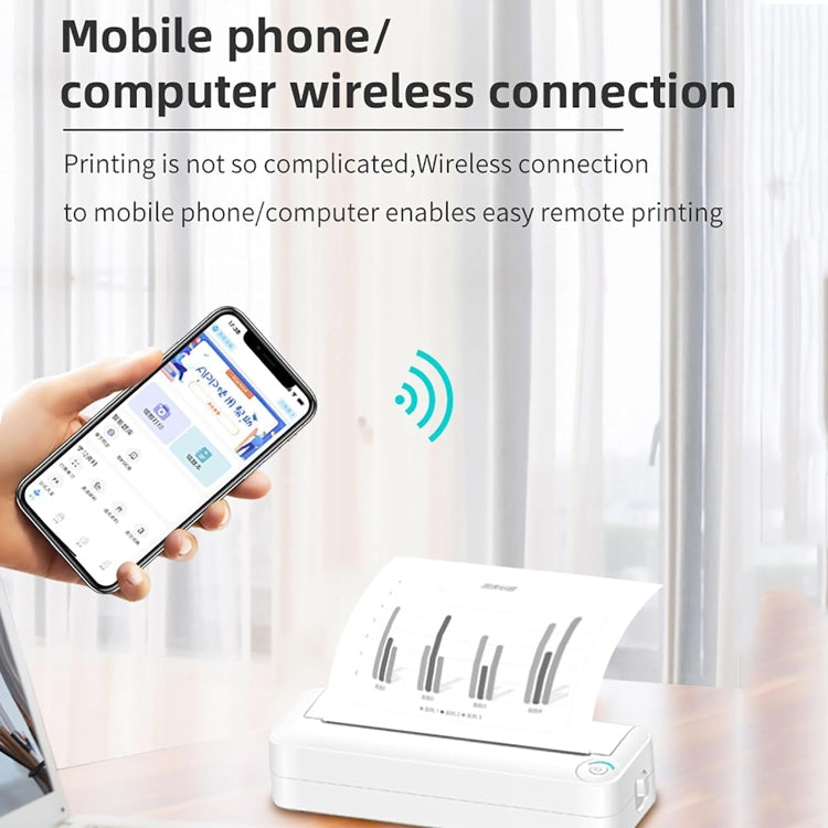 Bluetooth Connection Inkless A4 Printer Portable Mini Student Office Home Photo Printer, Model: X8 - Photo Printers by Huawei | Online Shopping UK | buy2fix