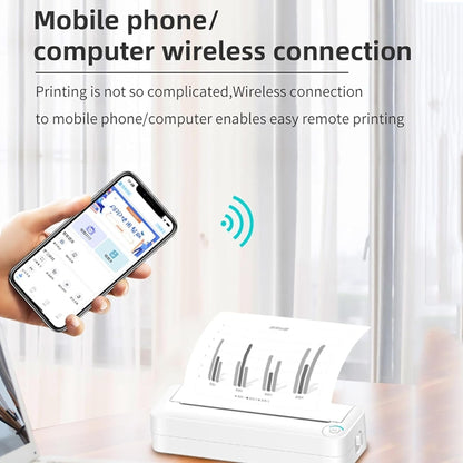 Bluetooth Connection Inkless A4 Printer Portable Mini Student Office Home Photo Printer, Model: X8 - Photo Printers by Huawei | Online Shopping UK | buy2fix