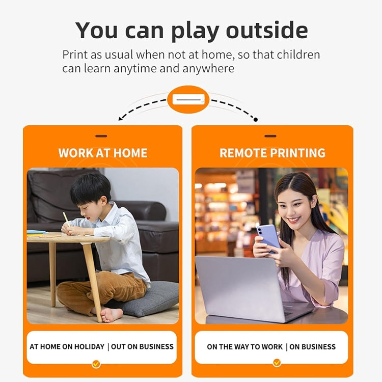 Bluetooth Connection Inkless A4 Printer Portable Mini Student Office Home Photo Printer, Model: X8 - Photo Printers by Huawei | Online Shopping UK | buy2fix