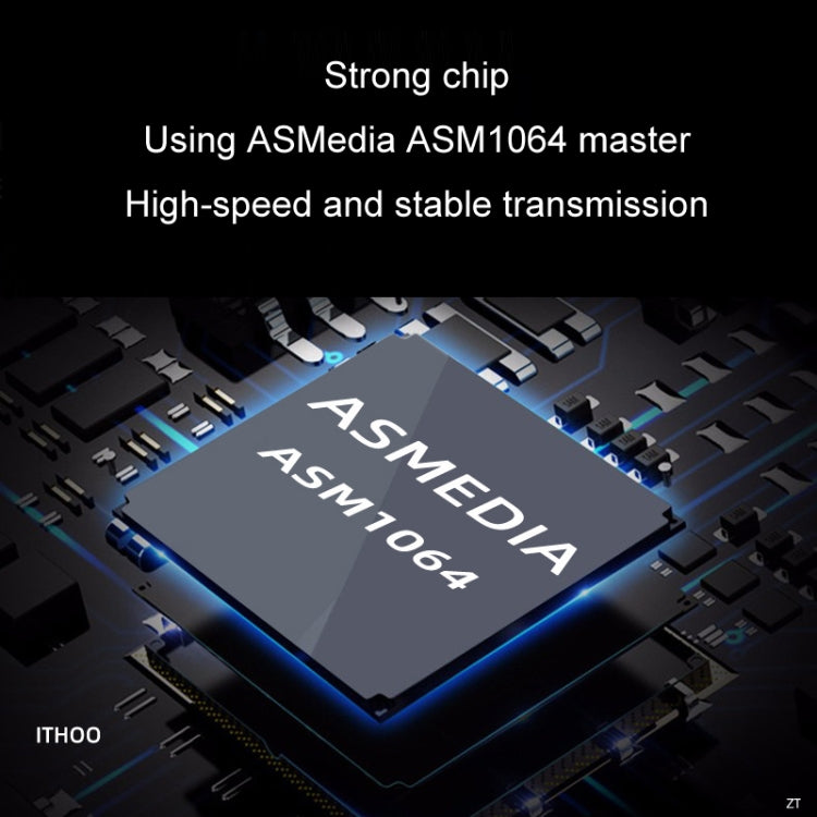 JMB582 M2 KEY-M NVME PCI-E To SATA3.0 Hard Disk Transfer Card(M2T4SAT-A01) by buy2fix