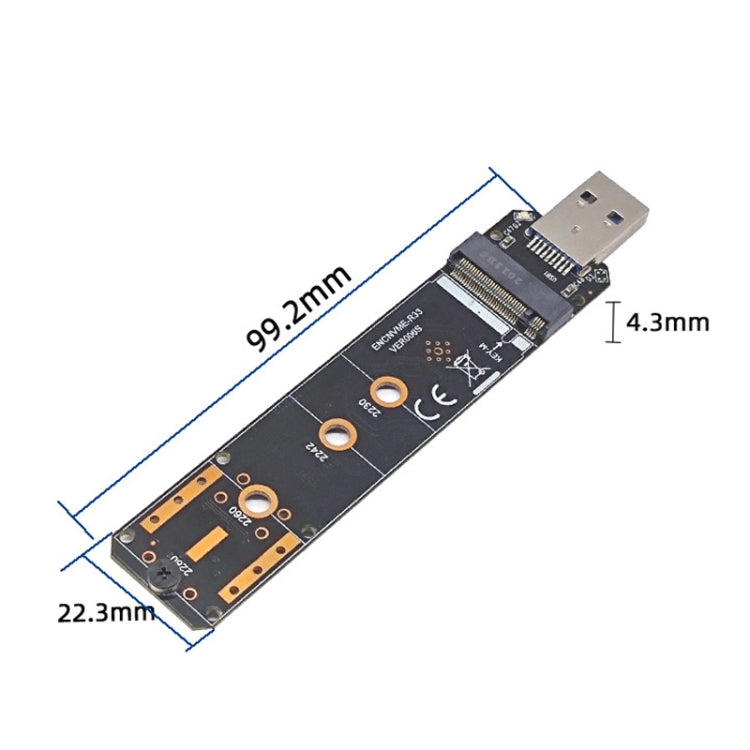 ENCNVME-R33 USB 3.2 Gen 2 10Gbps To NVMe M.2 SSD Adapter RTL9210 Chips For M Key M2 NVMe by buy2fix
