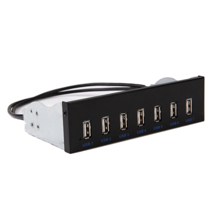 7 Port USB2.0 Optical Drive Bit Front Panel, Style: Side Plug by buy2fix