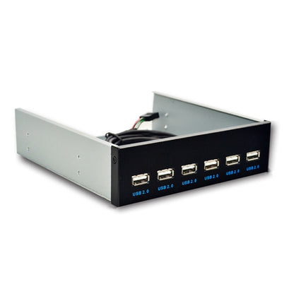 7 Port USB2.0 Optical Drive Bit Front Panel, Style: Flat Mouth by buy2fix