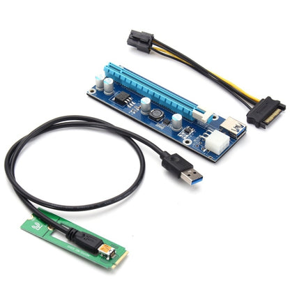 PCE164P-N03 VER006C Mini PCI-E 1X To 16X Riser For Laptop External Image Card, Spec: M2 To 6pin by buy2fix