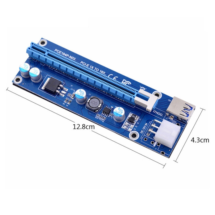 PCE164P-N03 VER006C Mini PCI-E 1X To 16X Riser For Laptop External Image Card, Spec: M2 To 6pin by buy2fix