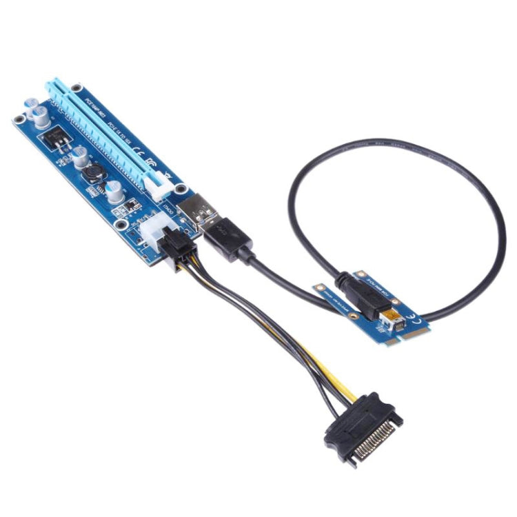 PCE164P-N03 VER006C Mini PCI-E 1X To 16X Riser For Laptop External Image Card, Spec: Blackboard 6pin by buy2fix