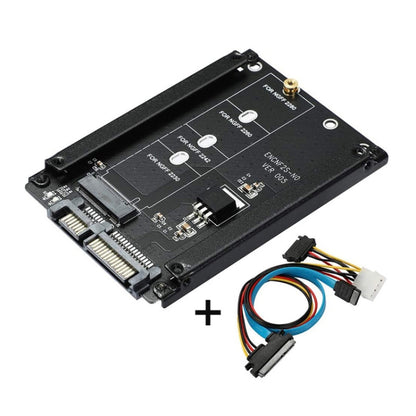 ENCNF2S-N01 NGFF To SATA3 Transfer Card M.2 KEY B-M SSD To 6Gbps Interface Conversion Adapter With SATA 22pin Cable by buy2fix