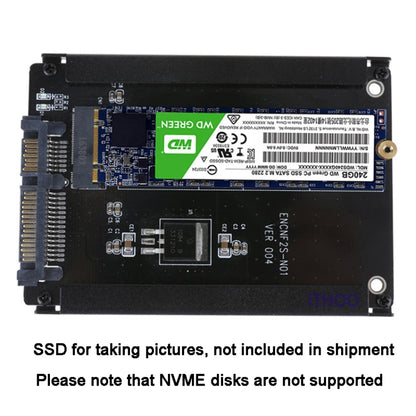 ENCNF2S-N01 NGFF To SATA3 Transfer Card M.2 KEY B-M SSD To 6Gbps Interface Conversion Adapter With Baffle by buy2fix