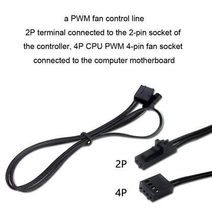 PWM Fan Hub Computer CPU Fan Extender(SATA Interface) by buy2fix