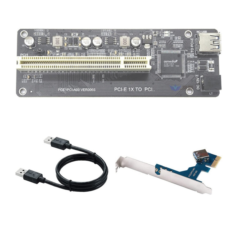 PCI-E 1X To Single PCI With baffle Riser Card Extend Adapter Add Expansion Card For PC Computer by buy2fix