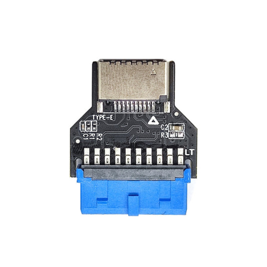 USB 3.0 19PIN Header to Type-E Front A-Key Interface Extend USB Ports to PC, Spec: Up-high by buy2fix