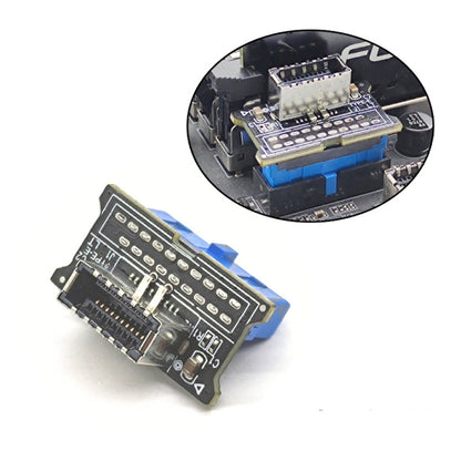 USB 3.0 19PIN Header to Type-E Front A-Key Interface Extend USB Ports to PC, Spec: Upward by buy2fix