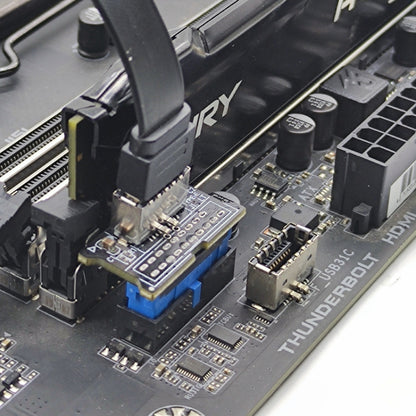USB 3.0 19PIN Header to Type-E Front A-Key Interface Extend USB Ports to PC, Spec: Outward by buy2fix