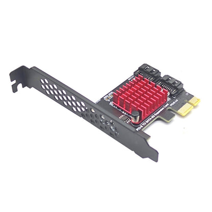 PCI-E 1X GEN3 To SATA3.0 Expansion Card 2 Ports 6Gbps Transfer Expansion IPFS Hard Disk by buy2fix