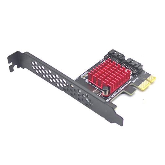 PCI-E 1X GEN3 To SATA3.0 Expansion Card 2 Ports 6Gbps Transfer Expansion IPFS Hard Disk by buy2fix