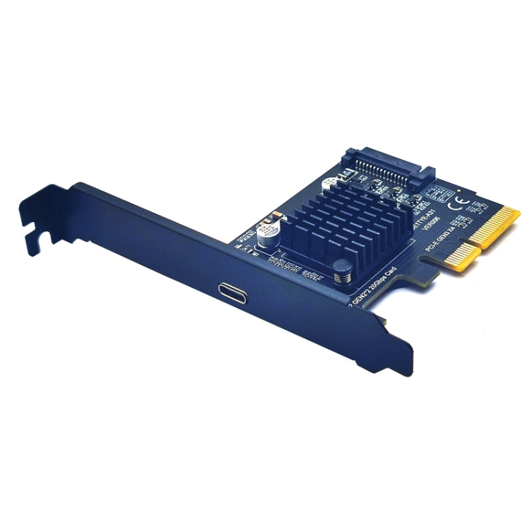 PCI-E 4X To USB3.2 Gen2x2 Type-C 20Gbps SATA Expansion Card Asmedia ASM3242 Chip by buy2fix