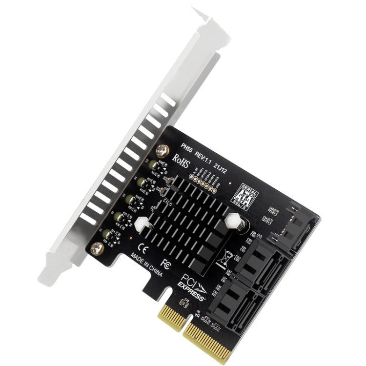 PCI-E To 5 SATA 3.0 Expansion Card(Full High Baffle) by buy2fix