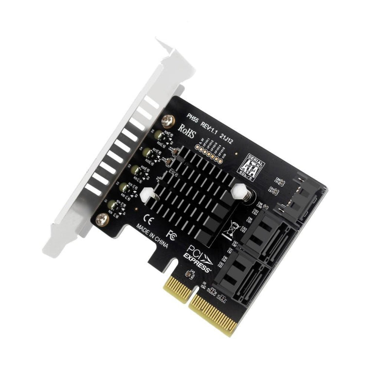 PCI-E To 5 SATA 3.0 Expansion Card(Semi High Baffle) by buy2fix