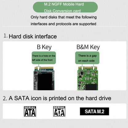 NGFF M.2 Bkey SATA Hard Disk SSD To USB3.1 Type-C / USB-C Expansion Card Conversion Board(Black) by buy2fix