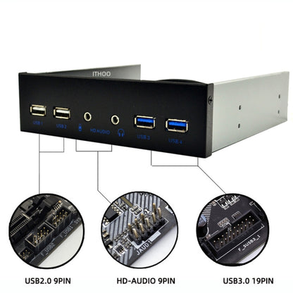 2 x USB 3.0+2 x USB2.0+ HD-AUDIO Desktop PC Case Internal Front Panel by buy2fix