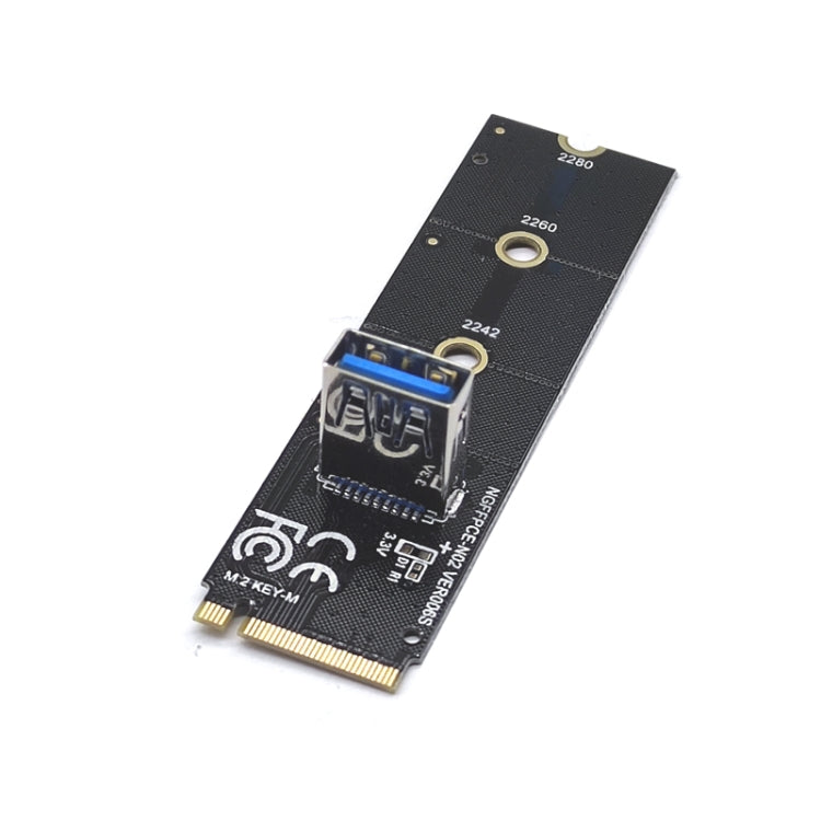 M.2 NVME To USB 3.0 PCI-E Expansion Card Adapter for Graphics Card(Blackboard) by buy2fix