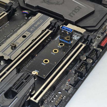 M.2 NVME To USB 3.0 PCI-E Expansion Card Adapter for Graphics Card(Blackboard) by buy2fix