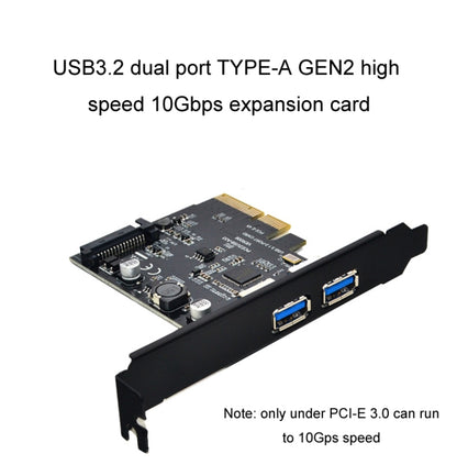 USB3.2 Expansion Card GEN2 Type-A Port ASMedia ASM3142 Transfer 10Gbps(Black) by buy2fix