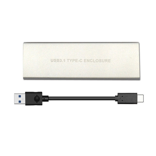 USB3.2 To M.2 NVME Hard Disk Box NGFF PCIE Protocol To TYPE-C, Color: White by buy2fix