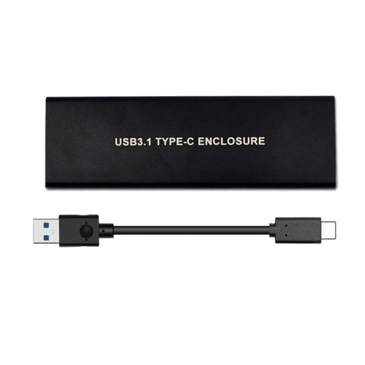 USB3.2 To M.2 NVME Hard Disk Box NGFF PCIE Protocol To TYPE-C, Color: Black by buy2fix