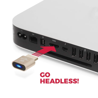 2pcs Graphics Card Spoofer HDMI Dummy Load Simulates HD Displays(Gold) by buy2fix