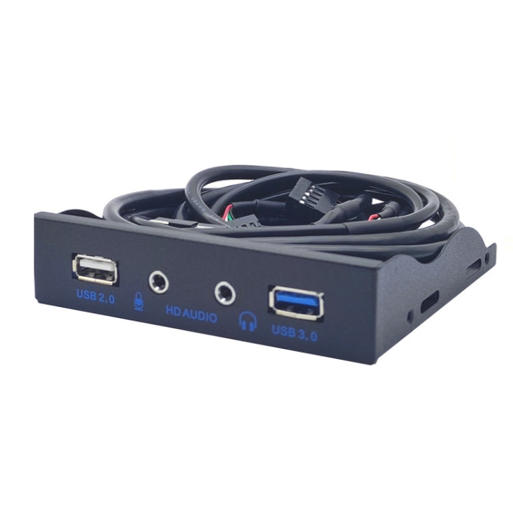 3.5-Inch USB 2.0+USB 3.0+HD AUDIO Port Desktop PC Case Floppy Drive Front Panel(Black) by buy2fix