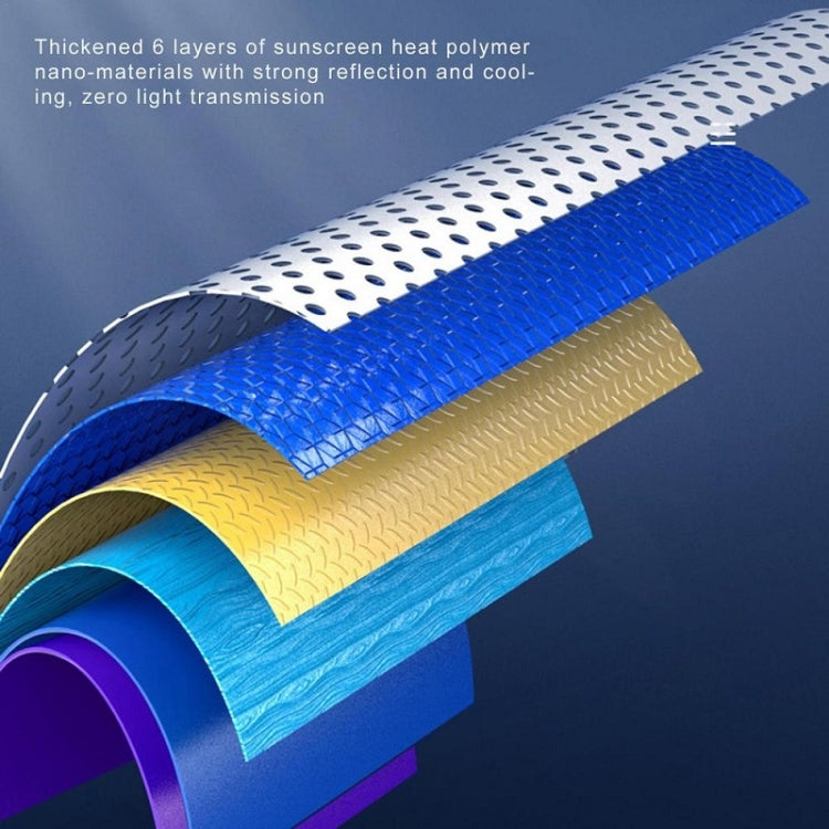 70-135cm+ 4 Mesh Side Curtain Car Front Windshield Retractable Sun Protection Sunshade Curtain by buy2fix