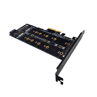 M.2 PCIe SSD Adapter Card PCIE 4x to M.2 Key M B Dual Interface Card by buy2fix