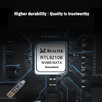 USB3.1 10Gbps GEN2 To NVME SATA Dual Protocol M.2 SSD Riser Card by buy2fix