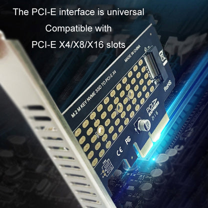 5pcs NVME Transfer Card M.2 To PCIE3.0/4.0 Full Speed X4 Expansion Card, Style: Half Height by buy2fix