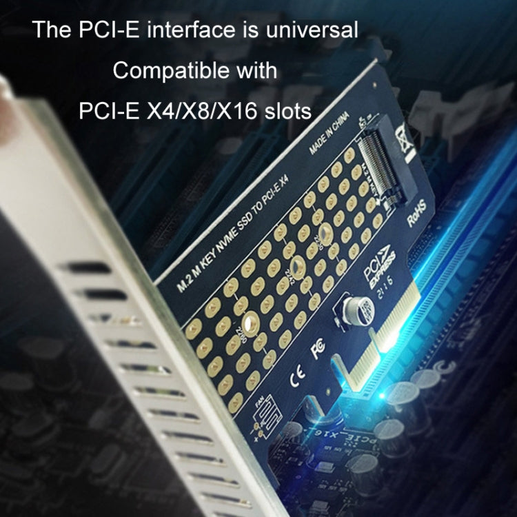 5pcs NVME Transfer Card M.2 To PCIE3.0/4.0 Full Speed X4 Expansion Card, Style: Full Height by buy2fix