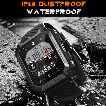 C20 Pro 1.83 Inch IP68 Waterproof Bluetooth Call Three-Proof Smart Sports Watch(Orange) by buy2fix