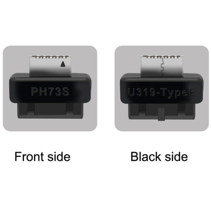 2pcs Mainboard USB3 19P/20P to TYPE-E Adapter Chassis Front TYPE-C/USB-C Plug Port(Black) by buy2fix