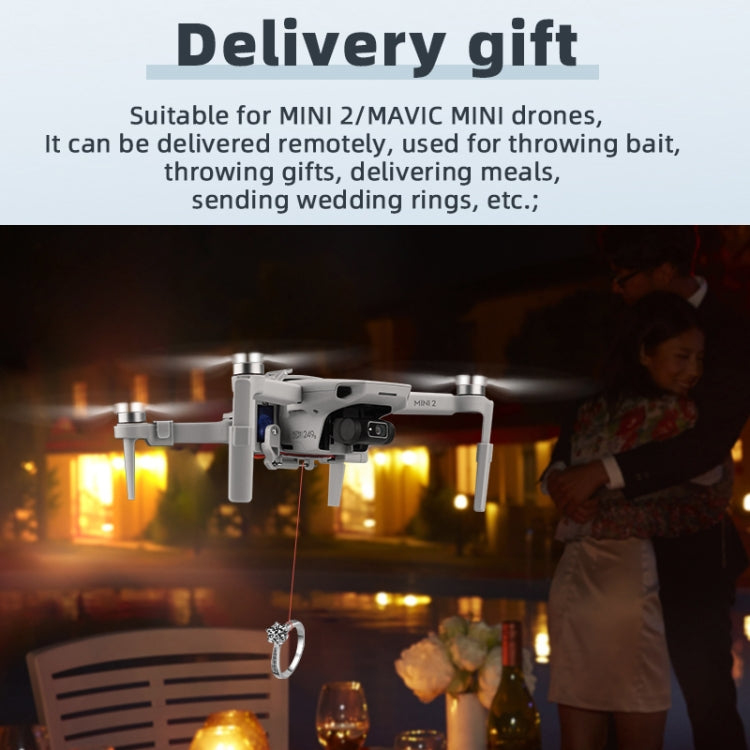 For DJI MINI 2/Mavic Mini/Mini SE Airdrop System Fishing Bait Wedding Ring Deliver Life Rescue Throw Thrower by buy2fix