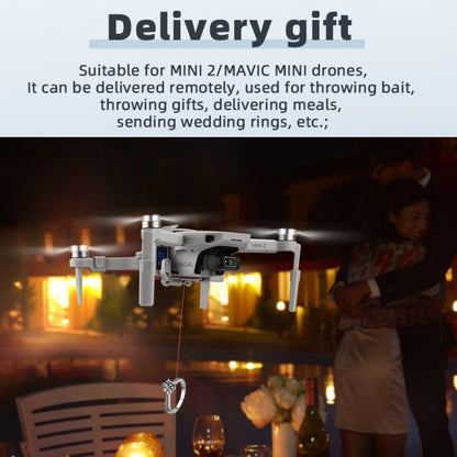 For DJI MINI 2/Mavic Mini/Mini SE Airdrop System Fishing Bait Wedding Ring Deliver Life Rescue Throw Thrower by buy2fix