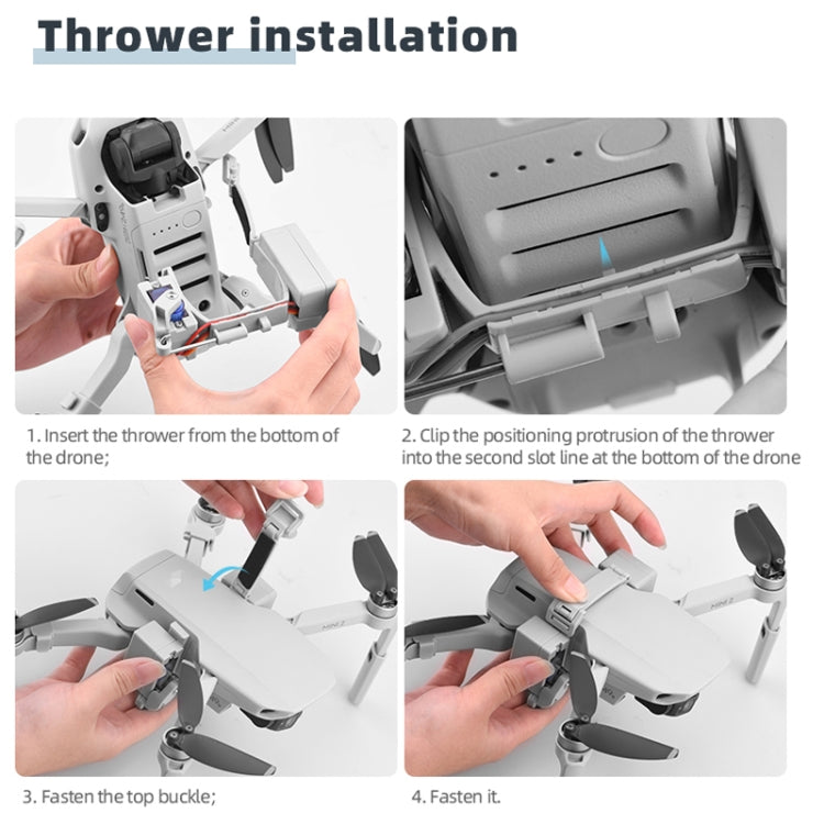 For DJI MINI 2/Mavic Mini/Mini SE Airdrop System Fishing Bait Wedding Ring Deliver Life Rescue Throw Thrower by buy2fix