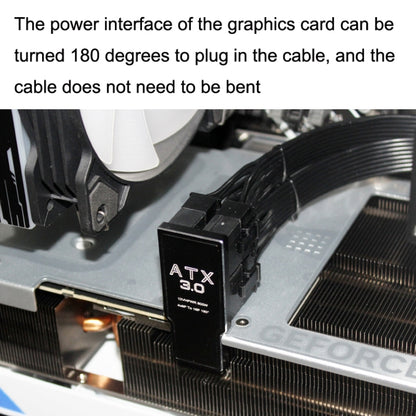 B Model ATX3.0 12VHPWR 12+4P 600W 180 Degree Power Steering Connector by buy2fix