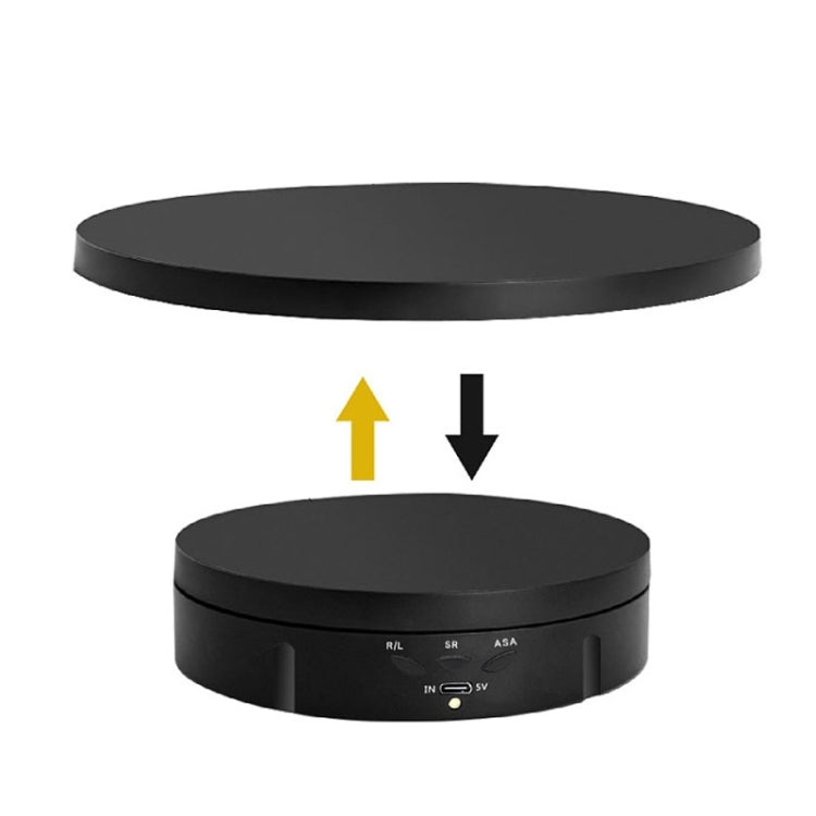 2 In 1 Plug In Turntable Rotary Jewelry Live Shooting Display Stand, Color: Black Button by buy2fix
