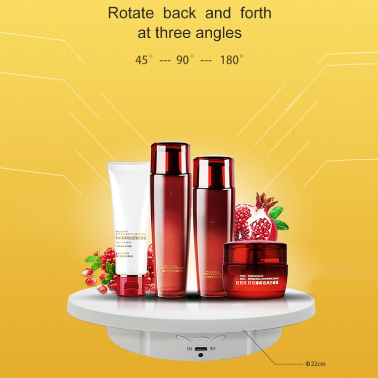 2 In 1 Plug In Turntable Rotary Jewelry Live Shooting Display Stand, Color: Black Button by buy2fix