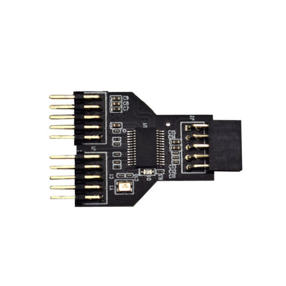 9 Pin USB Header Female 1 To 2 Male Board 9-Pin USB 2.0 HUB Connector Adapter by buy2fix