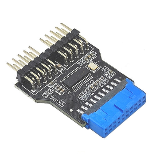 USB3.0 19Pin to Dual 9Pin Connectors Header Female 1 to 2 Male Board 9-Pin USB 2.0 HUB by buy2fix