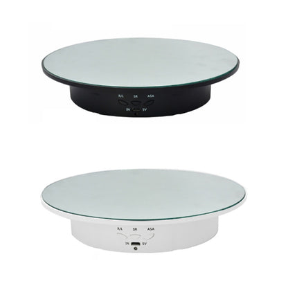 20cm Remote Control Electric Turntable Live Shooting Rotating Display Stand(Black) by buy2fix