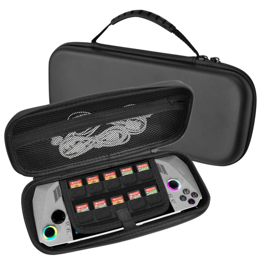 For ASUS ROG Ally Game Console EVA Leather Grain Handbag Clutch Protective Bag(Black) - Accessories by buy2fix | Online Shopping UK | buy2fix